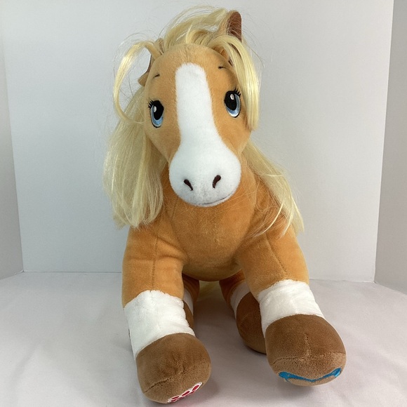 Build A Bear Horses And Hearts Riding Club Palomino Pony 15" Plush Horse Toy - Picture 2 of 14